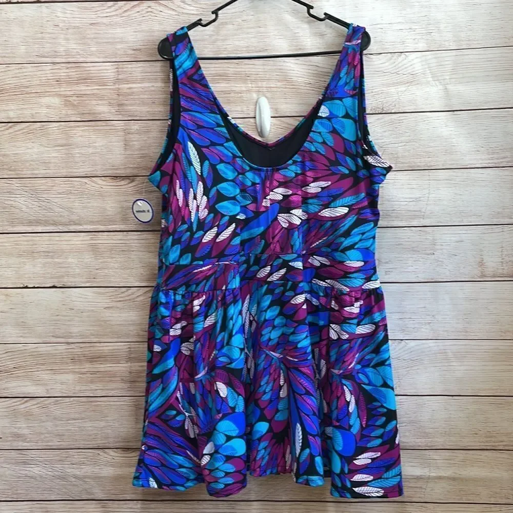 NEW WITH TAGS SWIMSUITS FOR ALL ONE‎ PIECE SWIMSUIT IN BLUE